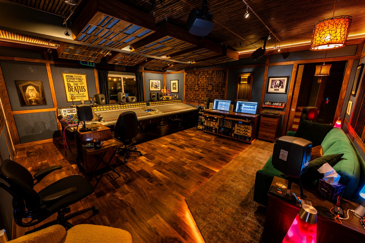 Mix This! FTA control room, wide view from the couch
